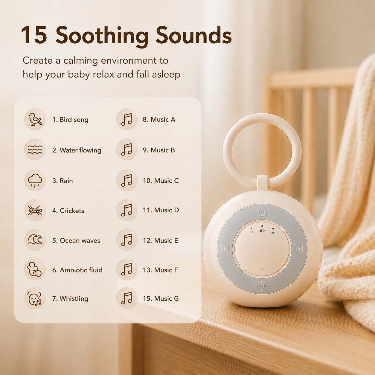 MomySnug® Portable Baby Sound Machine