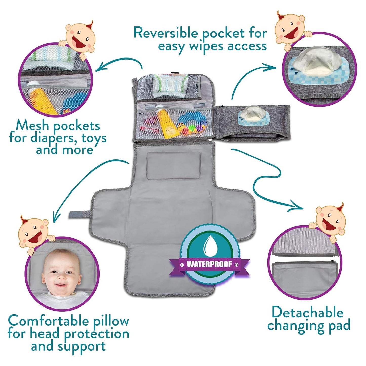 MomySnug® Portable Diaper Changing Pad