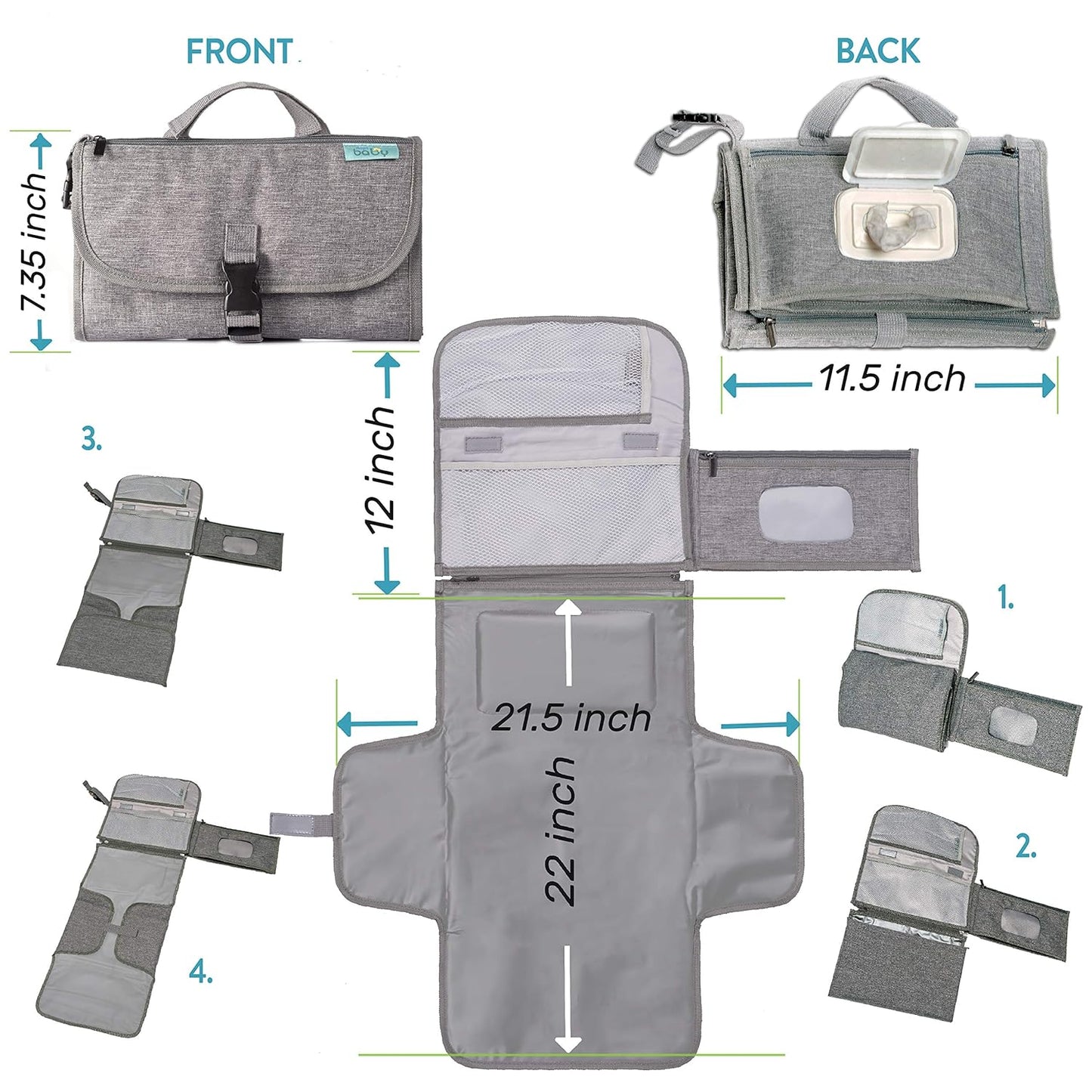 MomySnug® Portable Diaper Changing Pad