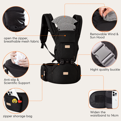 Buy One MomySnug® Hip Seat & Carrier — Free One Changing Pad