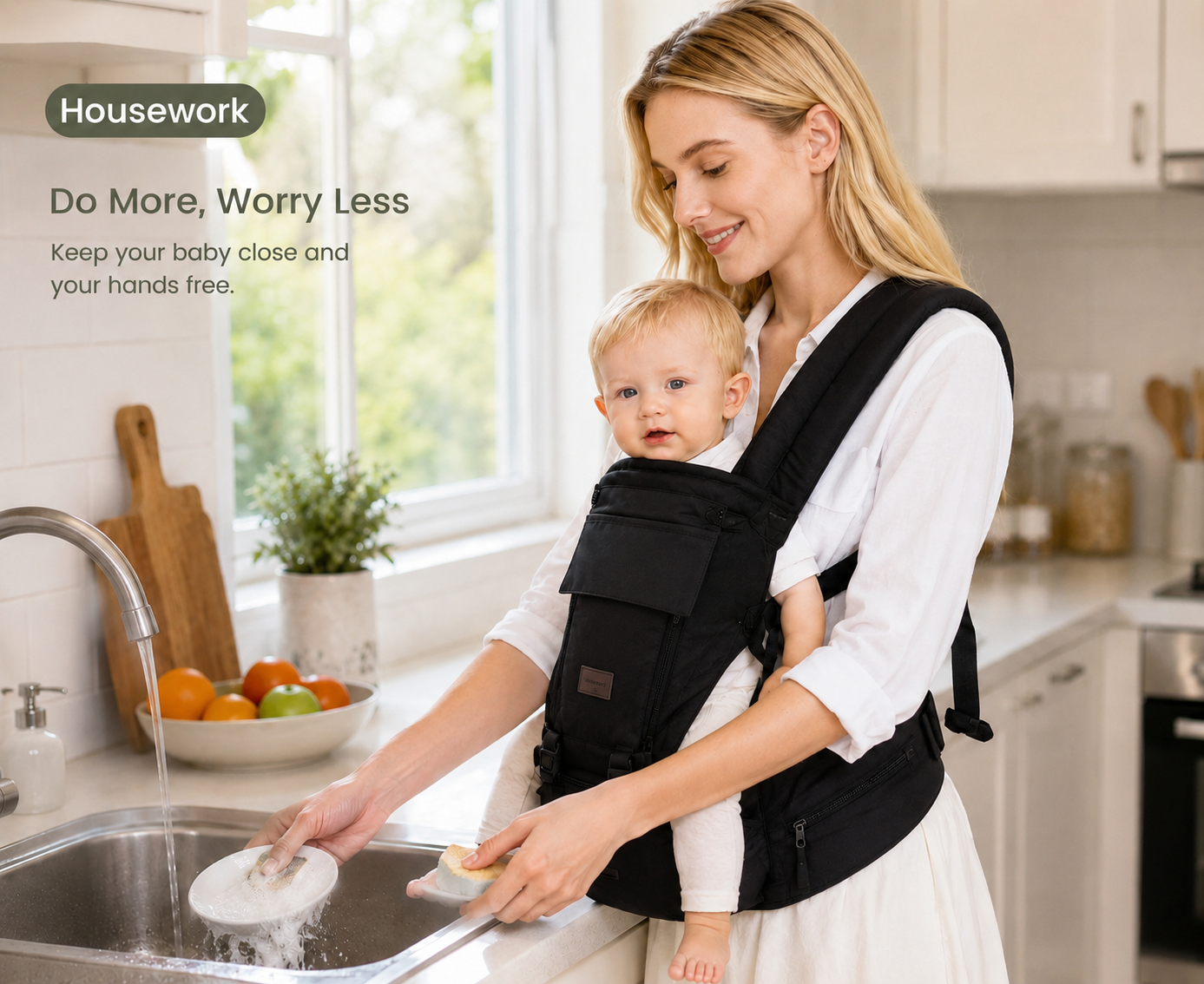 Buy One MomySnug® Hip Seat & Carrier — Free One Changing Pad